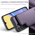thumbnail image 6 of CaseMe Leather for Samsung Galaxy A15 Case with Card Holder, Wallet Case for Women Men with RFID Blocking, Durable Leather Kickstand Magnetic Clasp Shockproof Phone Case for Samsung Galaxy A15 6.5", 6 of 11
