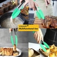 thumbnail image 3 of Pinzas De Cocina De Silicona Premium De 9" Con Mango De Acero Inoxidable Antideslizante Y De Fácil Agarre, Juego De 3 Verdes- Aespa oso de fresa  Electrónica, 3 of 4