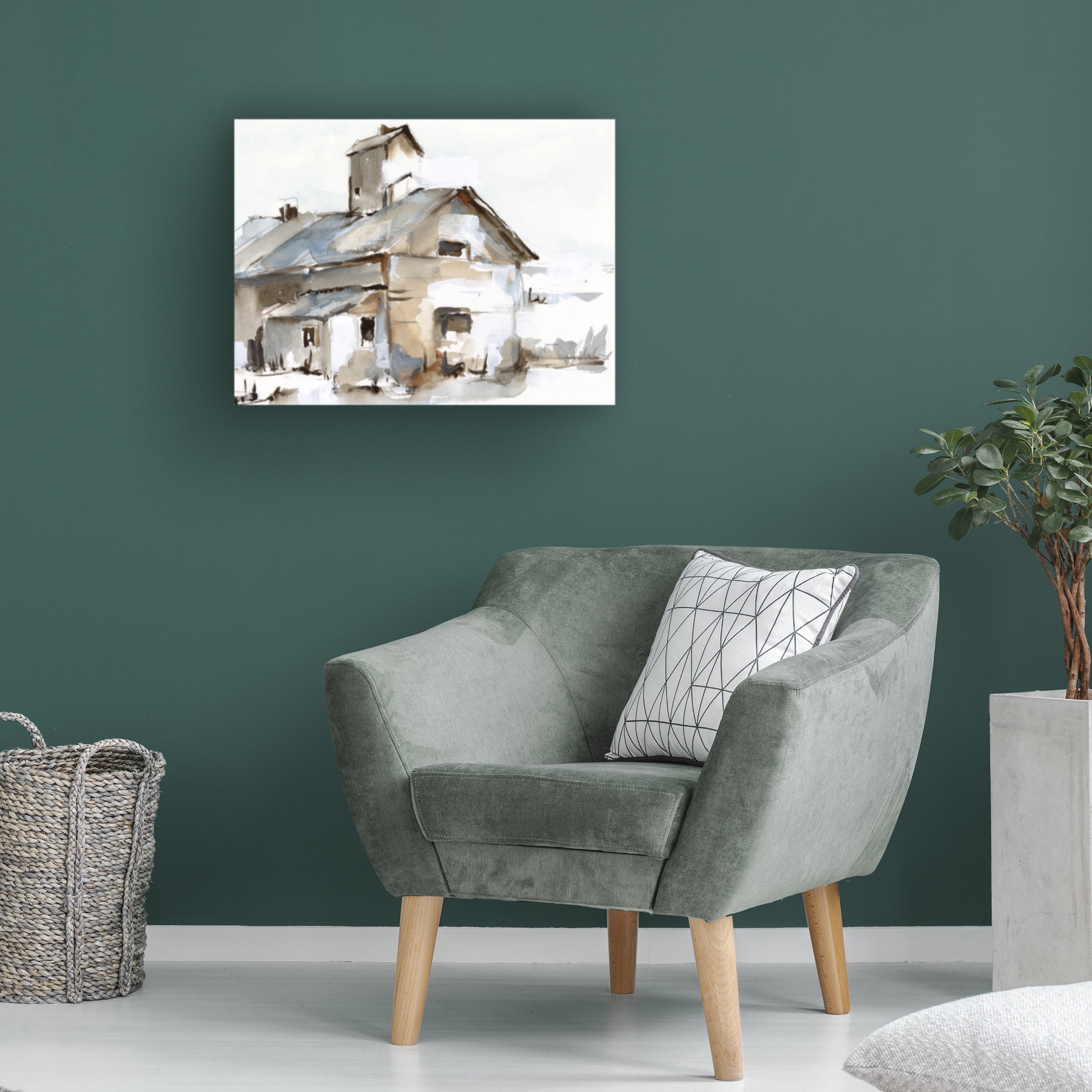 Ethan Harper 'Dilapidated Barn II' Canvas Art