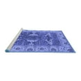 thumbnail image 2 of Ahgly Company Machine Washable Indoor Rectangle Oriental Blue Industrial Area Rugs, 4' x 6', 2 of 4