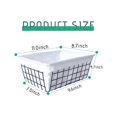 thumbnail image 5 of Wire Basket with Liner, 1 Pack Wire Baskets for Storage, Basket Organizer Storage Bin for Kitchen C, 5 of 5
