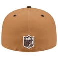 thumbnail image 4 of Men's New Era  Light Brown/Dark Brown Detroit Lions Two-Tone Walnut 59FIFTY Fitted Hat, 4 of 5