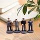 thumbnail image 5 of Juego de 4 figuras de personas realistas, figura de juego de rol de decoración de personas en miniatura de simulación, 5 of 7