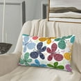 thumbnail image 5 of Sikiie Colorful Butterflies Print Plush Pillow Cover, Wrinkle-proof and Stain-resistant Pillow Protector without Pillow Core, Home Decoration-20"x30", 5 of 6