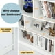thumbnail image 3 of Songqin 8 Cube Bookcase, Freestanding 3-Tier Open Bookshelf, Modern Storage Display Cabinet, Wood Cube Storage Organizer for Living Room, Kid’s Room, White, 3 of 9