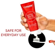 Colgate Optic White Stain Fighter Teeth Whitening Toothpaste, Clean Mint, 4.2 oz Tube