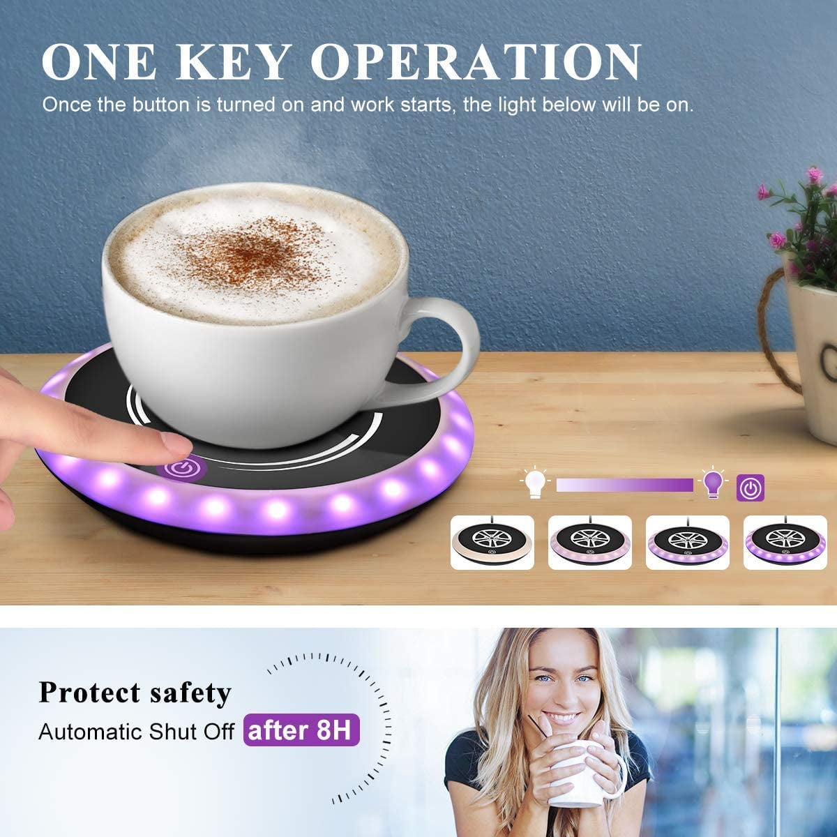 XMMSWDLA Coffee Mug Warmer, Electric Beverage Warmers for Office