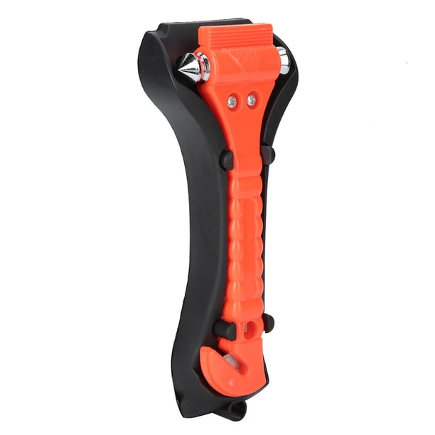 Seguridad 2 En 1 ABS Multifunción Cuchilo De Cinturón De Seguridad Rompeventanas De Escape Martillo De Seguridad De Emergencia Para Coche Con Soporte