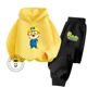 thumbnail image 5 of Conjunto de sudadera con capucha barata e informal deportiva de manga larga y pantalones para niños y niñas con dibujos animados de Pororo para primavera y otoño, 5 of 5