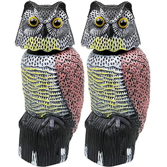 Plastic Owls Scare Birds Away