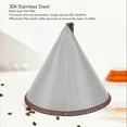 thumbnail image 3 of Pour Over Coffee Dripper, Stainless Steel Reusable Cone Coffee Filter for V60, for , for  Coffee Maker, Paperless Fine Mesh Coffee Filter, Easy to Use and Clean, 3 of 8
