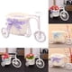 thumbnail image 5 of Bearachild Plástico blanco triciclo bicicleta flor cesta almacenamiento fiesta decoración Decoración del hogar, 5 of 6