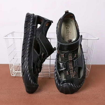 

HOLEX Men s Out Closed Toe Sandals Comfy Beach Shoes Spring And Summer Durable Non Slip Outdoor Hiking Trekking Sandals-44