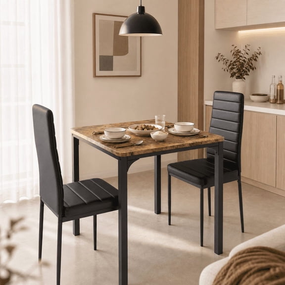 Aiho 3 Pieces Dining Table Set for 2 - Retro