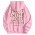 thumbnail image 4 of Women's Christian Hoodies Faith Trust In The Lord Graphic Long Sleeve Hooded Sweatshirts 2026 Trendy Casual Loose Spring Clothes, 4 of 4