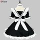 thumbnail image 3 of Uniforme de sirvienta para chica encantadora, vestido de estudiante Lolita, disfraz de Cosplay, dulce gato, café, princesa, lencería Kawaii Harajuku, 3 of 5