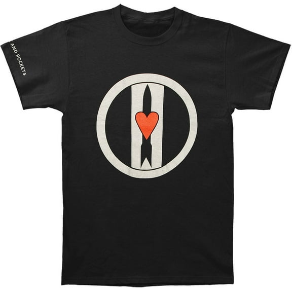 Love And Rockets Men's Logo Discharge Slim Fit T-shirt Medium Black