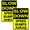 Speed Bumps Ahead, variant on Slow Down Speed Bumps Ahead Sign Metal MPH Slow Warning Traffic Road Street Sign 8X12inch,2PACK