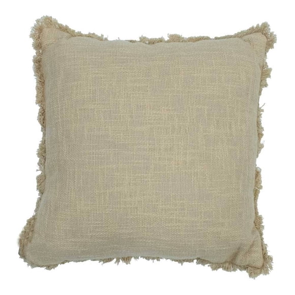 Cojín Decorativo Home Trends Cuadrado Beige