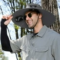 thumbnail image 4 of Xfvqtps Solar Fan Hat and Mask Neck Cover Set Fishing Hat Visor Hat for Mens Wide Brim Summer UV Protection Visor Solar Powered and USB Charging Sun Hats for Fishing Camping, 4 of 5