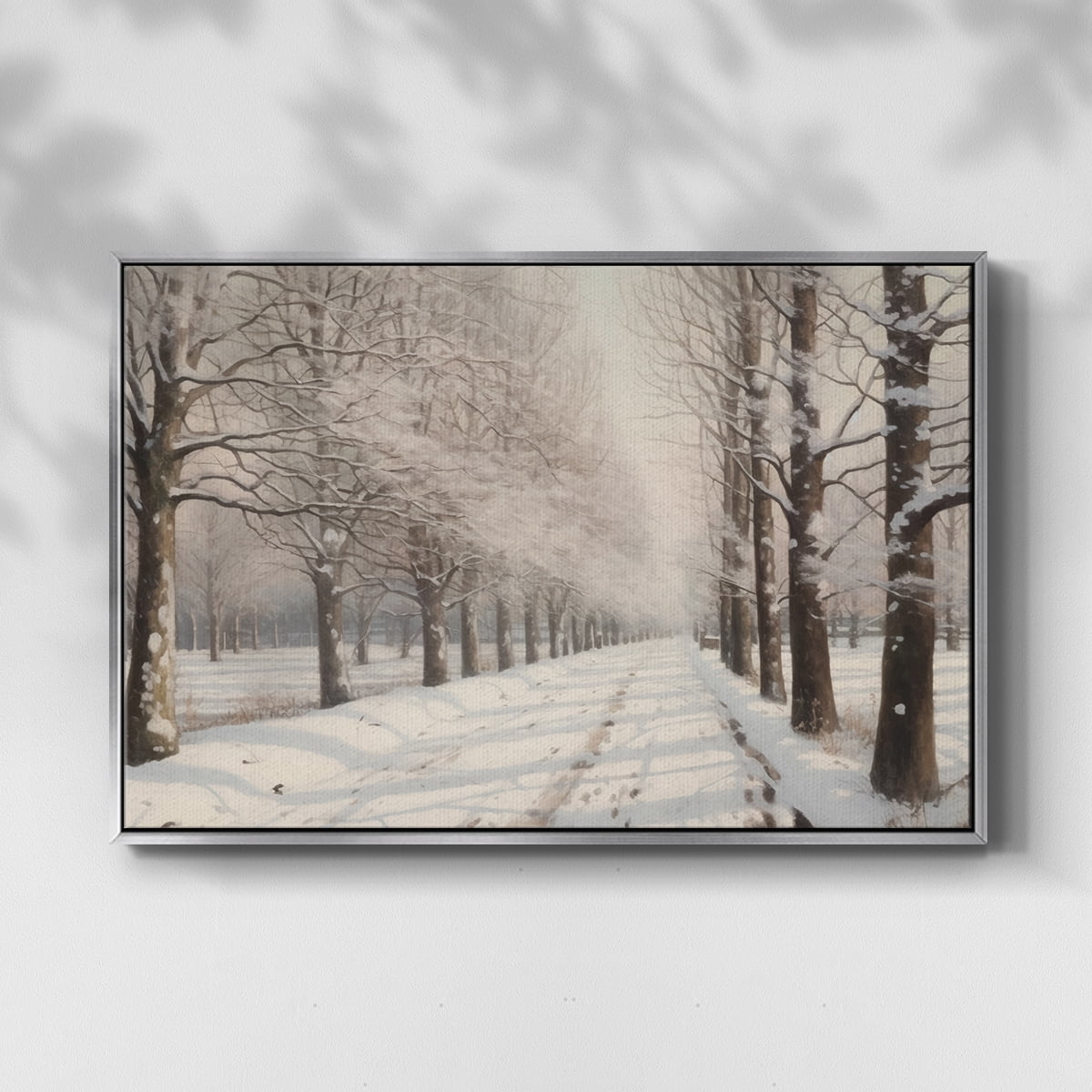 Vintage Landscape-XIII By Wexford Home Framed in Silver Wood Gallery Wrapped Canvas 17 in. x 25 in.