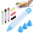 thumbnail image 5 of Food Writing Decorating Pen, Nozzle Tool Squeeze Cream Chocolate Cupcakes Piping Icing Cake Dessert Pen Baking Gun - Red, 5 of 13