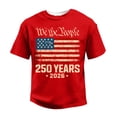 thumbnail image 4 of Mens Independence Day Shirt Patriotic 250 Anniversary Usa Shirts Graphic Crew Neck 1776 - 2026 T Shirts Short Sleeve Muscle Fit Usa Flag Tees Red M, 4 of 4