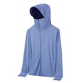 thumbnail image 5 of Womens Sun Protection Hoodie Zip Up Long Sleeve Lightweight Summer Outdoor Jacket With Pockets, 5 of 9