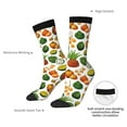thumbnail image 2 of Yiaed Lemon Fruits Vegetables Print Great elasticity Crew Socks Sports socks for Men and Women, 2 of 5
