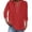 Red, variant on yunLCZ Womens Long Sleeve Shirts Cotton Linen Shirts For Women Summer Button Down Tops 3/4 Length Sleeve Casual Blouses Oversized Tshirts 2025 Spring Summer Outfits 3761