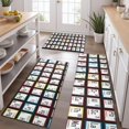 thumbnail image 2 of Math Equations Science Icons Blue Pattern Kitchen Rugs Sets Of 3,Kitchen Runner Rugs Non Skid Washable,Decorative Kitchen Floor Mats for Kitchen,Sink,Laundry,17"x30"+ 17"x47" + 17"x59", 2 of 6