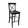 thumbnail image 2 of Pemberly Row Tabouret 30 Pouces Dossier en Noir, 2 of 4