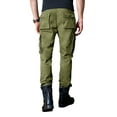 thumbnail image 3 of Ma Croix Mens Cargo Pants with Utility Belt Multi Purpose Pocket Lightweight Relaxed Straight Fit Twill Cotton Work Outdoor, 3 of 3
