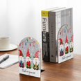 thumbnail image 5 of Hirioo Merry Christmas Gnome1 for Bookends Decorative Bookends for Shelves for Home or Office, Non-Slip Base, 5 of 8
