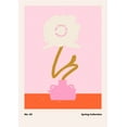 thumbnail image 2 of NKTN 14x18 White Modern Wood Framed Museum Art Print Titled - Spring Flower #02, 2 of 4