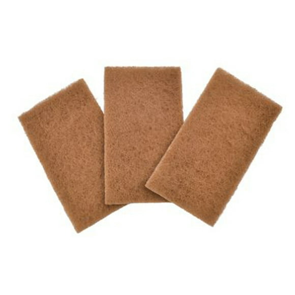 3PK Walnut Scour Pad, Full Circle, FC13213