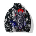 thumbnail image 3 of Abrigo de invierno para hombre, cómodo y cálido, moderno, con estampados de personajes personalizados, algodón añadido y grueso, novedad en ropa de hombre parkas, 3 of 5