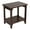 Burnt Brown, variant on Shine Company Rectangular Wood End Table Indoor/Outdoor Side Table in Beige
