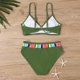 thumbnail image 4 of Trajes de baño tankini para mujer Conjuntos de bikini sin espalda con tirantes de moda degradados para mujer Traje de baño de dos piezas para mujer, 4 of 4