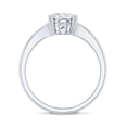 thumbnail image 2 of Rosec Jewels Certified Moissanite Oval Engagement Ring 2 Carat - Split Shank Ring (7X9 mm, D-VS1 Quality), 925 Sterling Silver, US 6.50, 2 of 8
