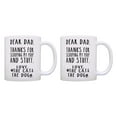 thumbnail image 1 of ThisWear Cat and Dog Dad Mug Set Thanks for Scooping My Poop and Stuff 11 ounce 2 Pack Coffee Mugs, 1 of 4