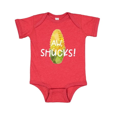 

Inktastic Aw Shucks! Corn on the Cob Humor Gift Baby Boy or Baby Girl Bodysuit