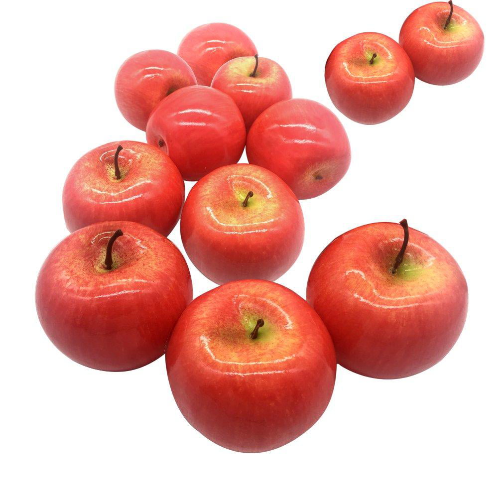 Apple Red Maggift Artificial Fruits 6 pack,Decorative Fruit