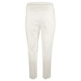 thumbnail image 2 of Women's Plus Lux Tech Cotton Blend Stretch Slit Hem Slim Leg Pants Wht 22W, 2 of 3