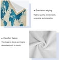 thumbnail image 3 of Coolnut World Map Watercolor 3 PCS Bath Towels Set (1 Bath Towel, 1 Hand Towel, 1 Washcloth) for Bathroom, Super Soft and Quick Dry Cotton Towels, 3 of 6
