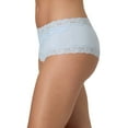 thumbnail image 3 of Women's Maidenform 40823 Cheeky Microfiber Hipster Panty with Lace (Bright Violet Indigo 8), 3 of 4