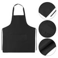 thumbnail image 3 of unbranded 10Ud Delantal Con Bolsillos Para Cocina Negros Impermeables Y Ajustables, 3 of 6
