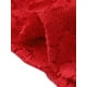 thumbnail image 5 of INSPIRAR CHIC Blusa de Mujer con Encaje y Abertura Frontal, dobladillo Peplum, Manga Larga Transparente, XL Rojo, 5 of 6