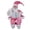 Pink, variant on 14'' Sitting Santa Claus Figurines Christmas Figure Decoration Hanging Xmas Tree