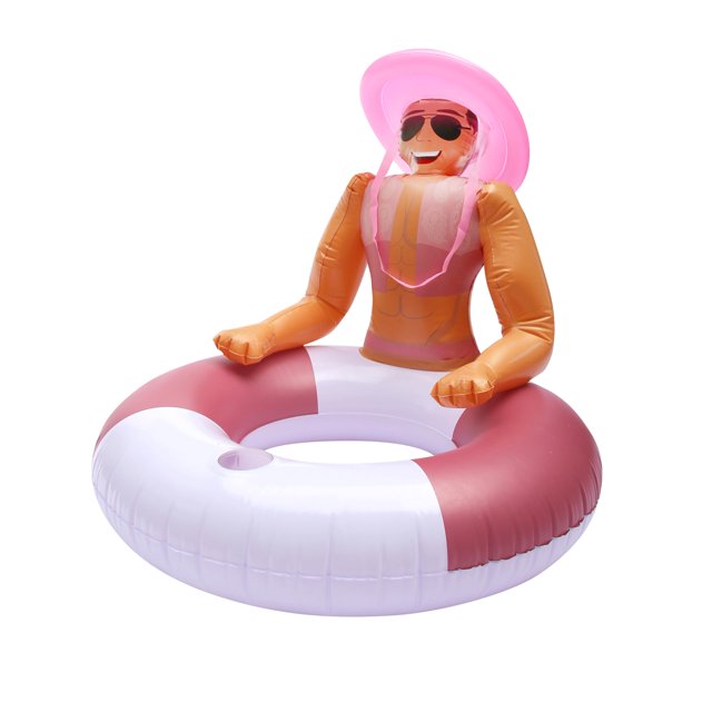 Flotador inflable para piscina NPW Drinking Buddies Rodeo Cowboy